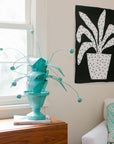 crunchberry papier mache  plant in cute bedroom