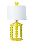 Alice Table Lamp in chartreuse, handmade for stray dog designs