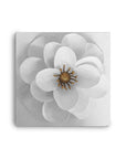 Camellia Flower Wall Art .white and papier mache.