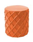 orange net stool by stray dog designs