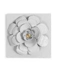 Zinnia Flower Wall Tile, handmade in Mexico